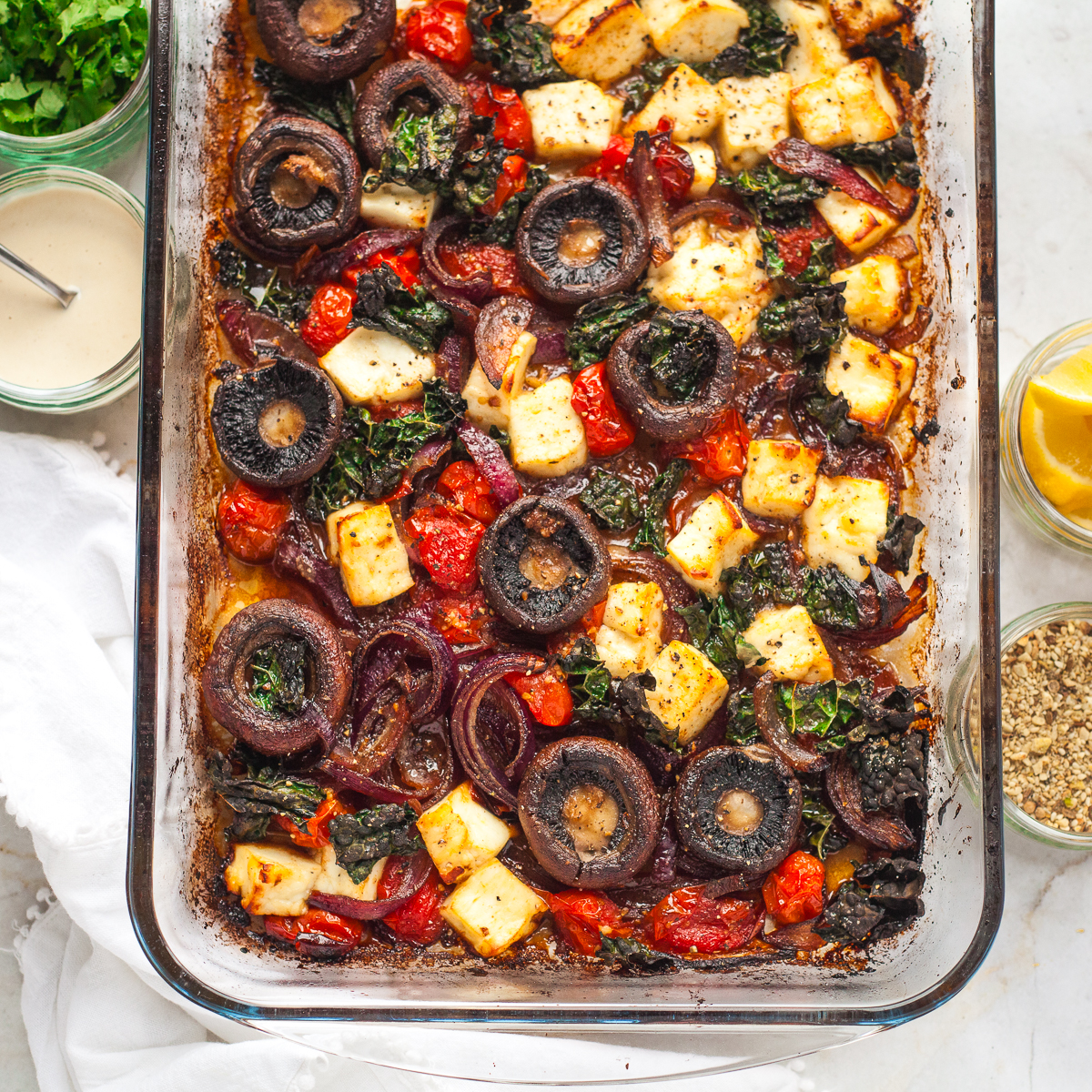 halloumi cheese and mushrooms baked potato recipe - Article 2